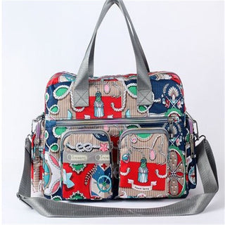 Ladies LargeCapacity Waterproof Tote Bag Flower ALODIA STORE