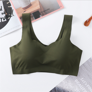 Ice Silk Bra Seamless Vest Bras Women Push Up Underwear Lingerie Sleep Top Padded Bralette Soutien Gorge нижнее белье женское ALODIA STORE