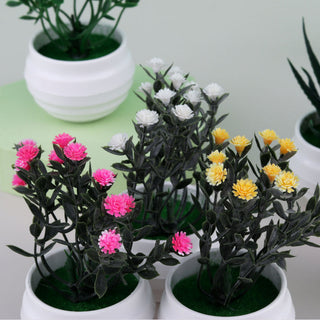 Mini Artificial Aloe Plants Bonsai Small Simulated Tree Pot Plants Fake Flowers Office Table Potted Ornaments Home Garden Decor ALODIA STORE