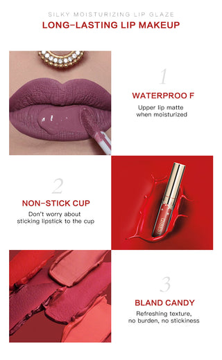 QIBEST Liquid Lipstick Waterproof ALODIA STORE