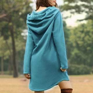 Hoodies Dress Pocket Sweatshirt Korean Pop style ALODIA STORE