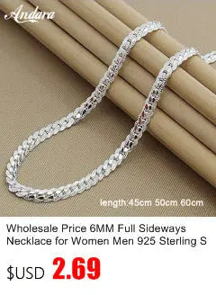 Men's 8MM 20'' 55cm Silver Colour Necklace Fashion  Silver Colour Jewelry Figaro Chain Necklace For Women Male AAA Quality ALODIA STORE