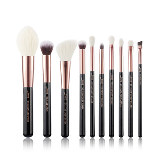 Jessup Makeup Brushes 10pcs Makeup Brush Natural ALODIA STORE