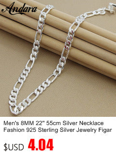 New Trendy Men's 6MM 60cm Snake Chain Necklace for Women Fashion 925 Jewelry Sterling Silver Necklace ALODIA STORE