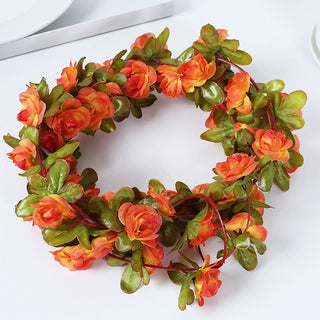 Rose Artificial Silk Flowers Garland for Christmas Wedding Home Room Autumn Backdrop Decor Garden Arch Arrange Fake Plant Vine ALODIA STORE