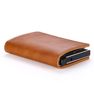 Men Smart Wallet Rfid Safe Anti-theft Holder Women Small Purse Bank ID Cardholder Metal ALODIA STORE