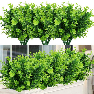 Artificial Flowers Plants Long Stem Plastic Persian Eucalyptus Leaf Fish Herb Home Office Table Centerpieces Garden Decoration ALODIA STORE