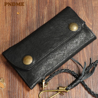PNDME fashion vintage genuine leather men & women ALODIA STORE