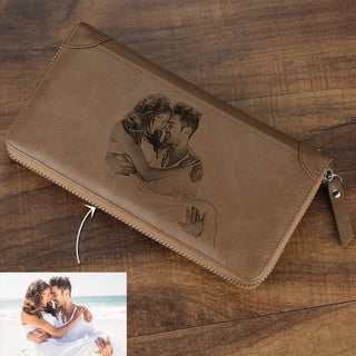 Picture Wallet Business Men Long Large Capacity Clutch Multi-Card ALODIA STORE