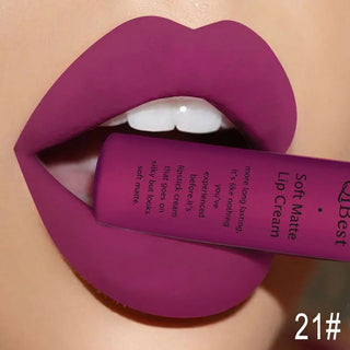 QIBEST Liquid Lipstick Waterproof Lip Gloss 34 Colors Matte Lipstick Long lasting Lipgloss Cosmetics Lips Makeup Nude Maquiagem - Alodia Store