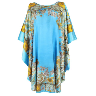 Sexy Female Silk Rayon Robe Bath Gown Nightgown Summer Casual Home Dress Printed Loose Sleepwear Plus Size Nightwear Bathrobe ALODIA STORE