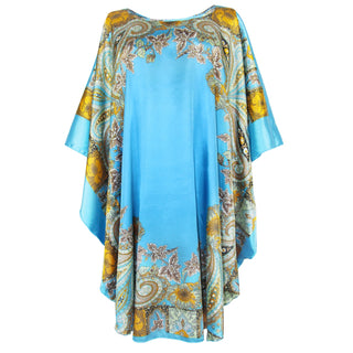 Sexy Female Silk Rayon Robe Bath Gown Nightgown Summer Casual Home Dress Printed Loose Sleepwear Plus Size Nightwear Bathrobe ALODIA STORE