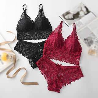 Sexy Lace Underwear French Bra Set Comfortable Women Bras Lingeries Ladies Underwear Suit ALODIA STORE