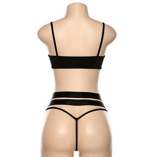 Echonight Transparent Lingerie Bandage Hollow Out Women's Underwear Set Sexy Female Bra and Party Set Erotic Lingerie Wholesale ALODIA STORE