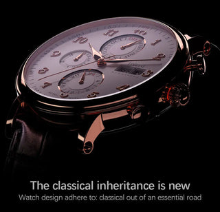 LOBINNI Luxury Mechanical Gear Watch Men gift Seagull Movement Automatic Black Self Winder Sapphire Watch Brand Men Metal Bezel ALODIA STORE