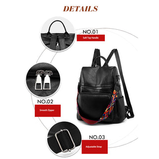 Fashion Anti-theft Women Backpacks Famous Brand High leather ALODIA STORE