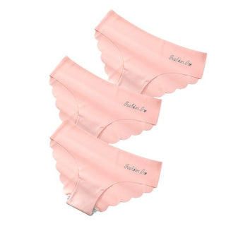 Panties For Women Seamless Panty Set Solid Invisible Underwear Sexy Low Waist Briefs Women's Underpants Lingerie Dropship 3 Pcs ALODIA STORE