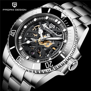 PAGANI DESIGN Stainless Steel Waterproof Mechanical Watch Top Brand Sapphire Glass Automatic Watch Luxury Business Men Watch ALODIA STORE