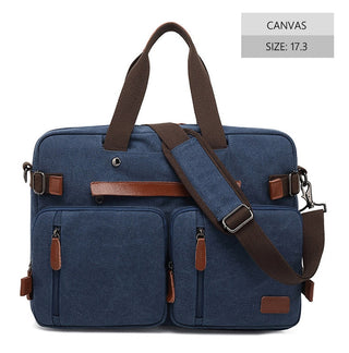 Men Canvas Work Bag Briefcase Travel Messenger Shoulder Bag Multifunction Tote Handbag Big Casual Business Laptop Pocket XA284ZC ALODIA STORE