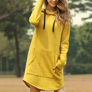 Hoodies Dress Pocket Sweatshirt Korean Pop style ALODIA STORE