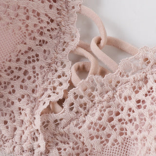 Fashion Female Bra Aet Sexy Lace Tube Top Women Gather Bra Panties Underwear Set ALODIA STORE