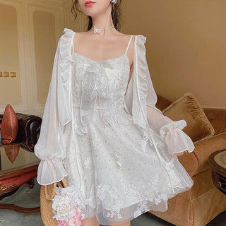 French Fairy Dress Women Elegant Sleeveless ALODIA STORE