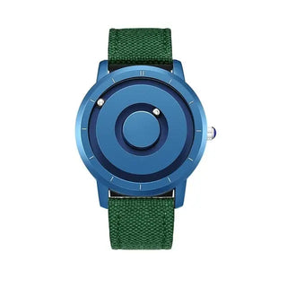 EUTOUR New Innovative Blue Gold Magnetic Metal Multifunctional Watch Men's Fashion Sports Quartz Watch Simple Men's Watch ALODIA STORE