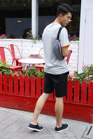 TINYAT Male Men Waist Bag Pack Casual Functional Money ALODIA STORE