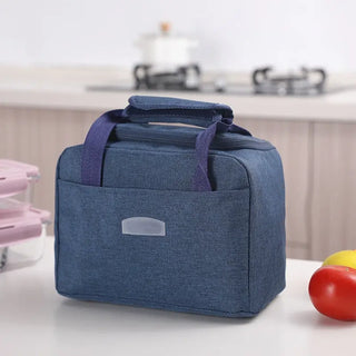 PURDORED 1 Pc Portable Large Lunch Bag Waterproof Food Picnic Lunch Box Bag Insulated Women Cooler Bags Fresh Bento Food Pouch ALODIA STORE