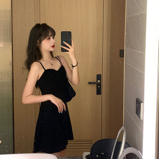 Elegant Party Dress Women Long Sleeve Sweet Empire High Street Mini Dress Gothic Y2k Dress ALODIA STORE