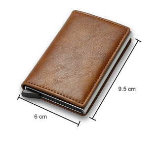 Leather Bank Card Wallet ALODIA STORE