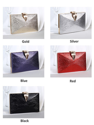 Gold For Bridal Metal Leaf Lock Shoulder Bag  ZD1524 ALODIA STORE