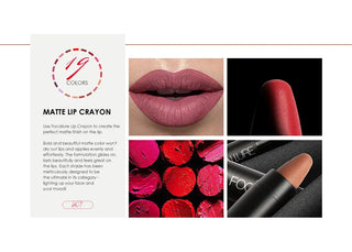 FOCALLURE 27 Colors Matte Lipstick High Gloss Crayons Long Lasting Waterproof Lip Makeup Cosmetics ALODIA STORE