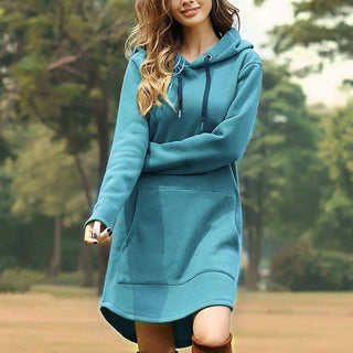 Hoodies Dress Pocket Sweatshirt Korean Pop style ALODIA STORE