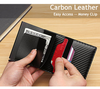 Leather Bank Card Wallet ALODIA STORE