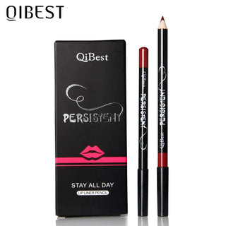 QIBEST 12Colors Lip Liner Lip Makeup Long-lasting Matte Lipliner Pencil Waterproof Moisturizing Lipstick Contour Cosmetics TSLM2 ALODIA STORE