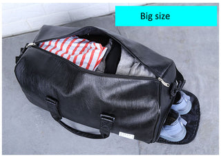 Travel Bag Carry on Luggage Duffel Bags Large PU Leather Tote Belt Weekend Crossbody Bag Overnight Solid sac de voyage XA88WC ALODIA STORE