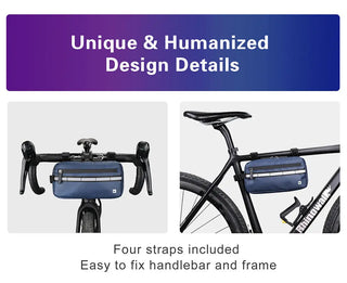Rhinowalk Handlebar Bag Bicycle Bag Frame Pannier Bag Waterproof Multifunction Portable Shoulder Bag Cycling Bag Bike Accessorie ALODIA STORE