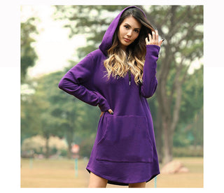 Hoodies Dress Pocket Sweatshirt Korean Pop style ALODIA STORE