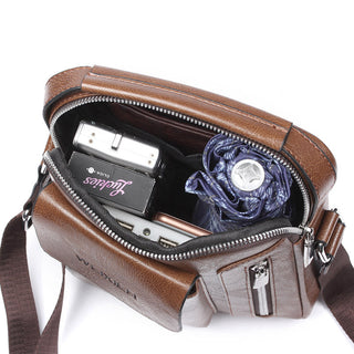 Men Bags Shoulder Bags Crossbody Bag Multi-function Men Handbags Capacity PU Leather Bag For Man Messenger Bags Tote Bag ALODIA STORE