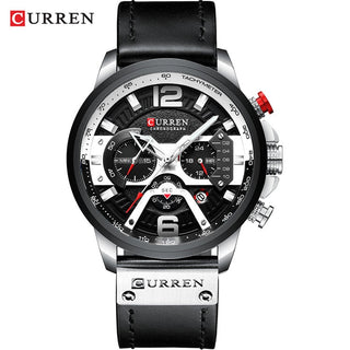 Top  CURREN Brand Casual Fashion Watches for Male Sport Military Leather Wrist Watch Men Watch Chronograph Relojes Hombre ALODIA STORE
