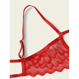 Ellolace Lingerie Set Sexy Hollow Out Lingerie Underwear Set Women's Push Up Bra Erotic Lingerie Sex Underwear For Women ALODIA STORE