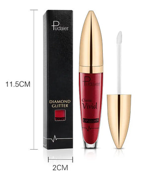 Sexy Diamond Shimmer Glitter Lipg Loss Matte To Glitter Liquid Lipstick Waterproof Diamond Pearl Colour Lip Gloss Makeup Beauty ALODIA STORE