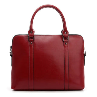 New Genuine Leather Briefcase For Woman Laptop Computer Bag Women's Handbags Office Ladies Shoulder Messenger Bags Bolso Hombre ALODIA STORE