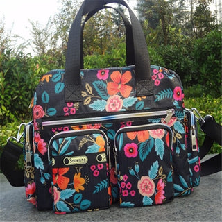 Ladies LargeCapacity Waterproof Tote Bag Flower ALODIA STORE