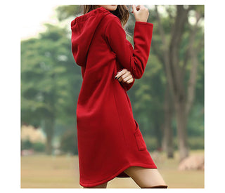 Hoodies Dress Pocket Sweatshirt Korean Pop style ALODIA STORE