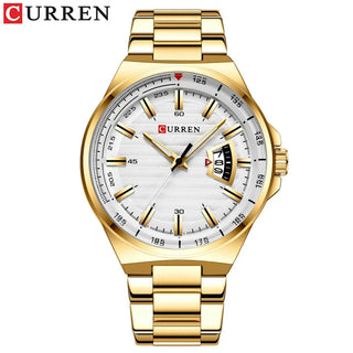Top Brand CURREN Luxury Quartz Watches for Men Wrist Watch Classic Silver Stainless Steel Strap Men's Watch Waterproof 30M ALODIA STORE
