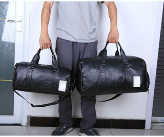 Travel Bag Carry on Luggage Duffel Bags Large PU Leather Tote Belt Weekend Crossbody Bag Overnight Solid sac de voyage XA88WC ALODIA STORE