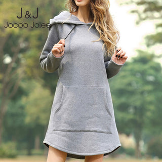 Hoodies Dress Pocket Sweatshirt Korean Pop style ALODIA STORE