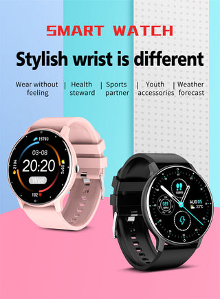 Women Smart Watch Men Smartwatch Heart Rate Monitor Sport Fitness Music Ladies Waterproof Watch For Android IOS Phone ALODIA STORE